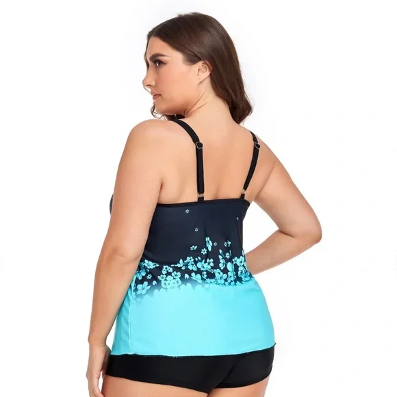 Women’s Long Torso Tankini Swimsuit! - Picture 3 of 10